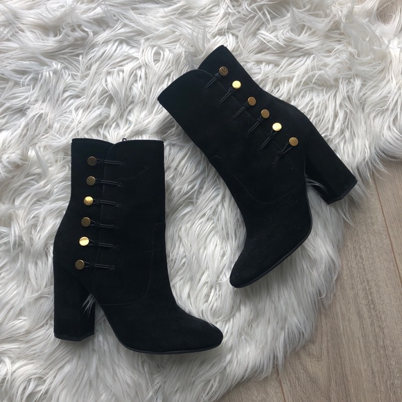 Guess Shoes - Guess Heele Boots with Gold Hardware l